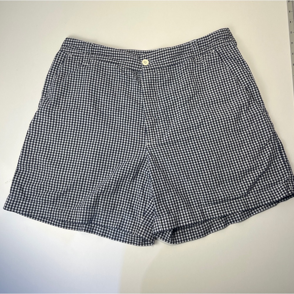 Vintage Polo Jeans Co. Ralph Lauren  Womens Gingham Shorts Navy & White| Size 10